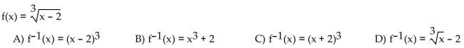 If the function is one-to-one, find its inverse. If not, write not one-to-one.