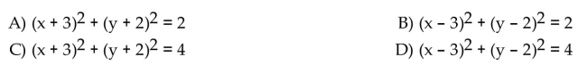 Use the graph to determine the equation of the circle in center-radius form.