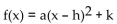Provide an appropriate response. Why is it not possible to choose h and k, neither zero, so the parabola has its vertex at the origin?