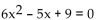 <strong>Determine whether or not the equation is linear. </strong> A) Not linear B) Linear