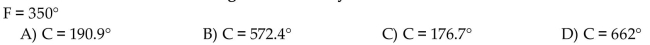 Use these equations to convert between the two systems. Round answer to the nearest tenth of a degree if necessary.