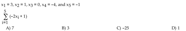 Evaluate the sum using the given information.