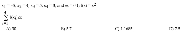 Evaluate the sum using the given information.