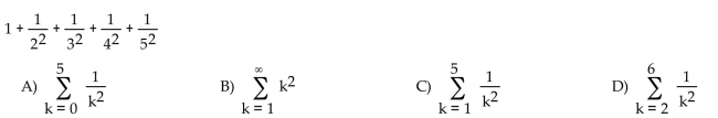 Write the series using summation notation.