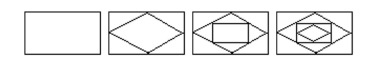 The series of sketches below starts with a square having sides of length 1 (one). In the following steps, squares are constructed by joining, in order, the midpoints of the sides of the previous square. Develop a formula for the perimeter of the nth square.