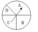 What are the odds in favor of spinning a D on this spinner?