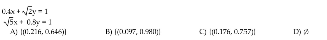 Use a graphing calculator to Express solutions with approximations to the nearest thousandth.