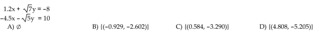 Use a graphing calculator to Express solutions with approximations to the nearest thousandth.