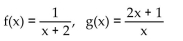 <strong>Use the definition of inverses to determine whether f and g are inverses. </strong> A) No B) Yes