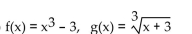 <strong>Use the definition of inverses to determine whether f and g are inverses. </strong> A) No B) Yes