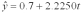 <strong> If the data appears to be increasing exponentially and we wish to forecast number of passengers for year 9, we can use Log10 and linear regression equation. What is the linear equation for Log10 of this data?</strong> A) B) C) D) E)