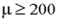If the null hypothesis is and the alternate hypothesis states that µ is less than 200,then,a two-tail test is being conducted.
