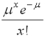 <strong>In a Poisson distribution the mean is equal to</strong> A)n \pi B) C)e<sup>-x</sup>. D)