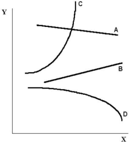   FIGURE 2-2 -Refer to Figure 2-2. The slope of curve B is