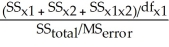 <strong>In ANOVA the relative contribution of a factor X is calculated as ________.</strong> A)ω<sup>2</sup><sub> x = </sub> B)ω<sup>2</sup><sub> x </sub>= C)ω<sup>2</sup><sub> x </sub>= D)ω<sup>2</sup><sub> x </sub>=