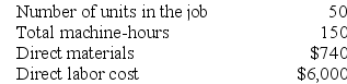 Lamberson Corporation uses a job-order costing system with a single plantwide predetermined overhead rate based on machine-hours. The company based its predetermined overhead rate for the current year on the following data: Recently Job P647 was completed with the following characteristics: Required: a. Calculate the amount of overhead applied to Job P647. b. Calculate the total job cost for Job P647. c. Calculate the unit product cost for Job P647.