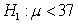 In a hypothesis test with hypotheses and ,a random sample of 59 elements selected from the population produced a mean of 35.8.Assuming that 9.9,what is the approximate p-value for this test? (round your answer to four decimal places)