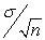 <strong>The standard deviation of the sampling distribution of the sample mean for a sample size of n drawn from a population with a mean of and a standard deviation of is:</strong> A) B) C) D)