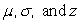 <strong>The parameters of the normal distribution are:</strong> A) B) C) D)