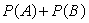 <strong>The probability of the intersection of two events A and B is given by:</strong> A)   B)   C)   D)   <div style=padding-top: 35px> 