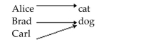 Determine whether the relation is also a function. -pets at home
