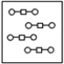<strong>Using the laws of constant composition and the conservation of mass,complete the molecular picture of hydrogen molecules (circles)reacting with oxygen molecules (squares)to give water. </strong> A) B) C) D) E)