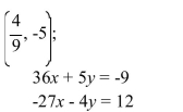 <strong>Choose the one alternative that best completes the statement or answers the question. Determine whether the ordered pair is a solution of the system. </strong> A) Yes B) No