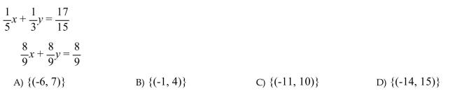 Solve the system by using any method. If a system does not have one unique solution, state whether the system is inconsistent or whether the equations are dependent.