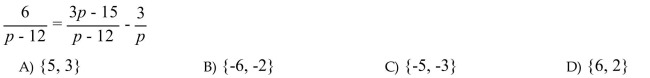 Solve the rational equation.