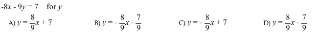 Solve for the indicated variable.