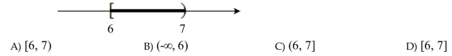 Express the set in interval notation.