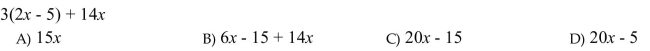 Write the word or phrase that best completes each statement or answers the question. Clear parentheses and combine like terms.