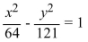 Write the word or phrase that best completes each statement or answers the question. Determine whether the transverse axis of the hyperbola is horizontal or vertical.