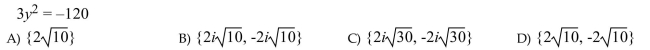 Solve the equation by using the square root property.