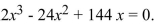 Write the word or phrase that best completes each statement or answers the question. a. Factor the expression b. Use the zero product rule and the quadratic formula to solve the equation There should be three solutions.