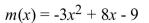<strong>Determine the discriminant. Then use it to determine the number of x-intercepts that the function has. </strong> A) Discriminant: -44; no x-intercepts B) Discriminant: -44; two x-intercepts C) Discriminant: -172; no x-intercepts D) Discriminant: -172; two x-intercepts