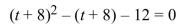 <strong>Solve the equation by using substitution. </strong> A) {4, 11} B) {-4, -11} C) {-12, -5} D) {4, -3}