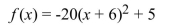 <strong>Write the equation of the axis of symmetry of the parabola. </strong> A) x = -6 B) x = 6 C) y = 5 D) x = 5