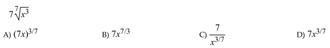 Write the expression by using rational exponents rather than radical notation.