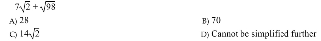 Add or subtract the radical expressions as indicated, if possible.