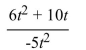 Simplify the rational expression.  <div style=padding-top: 35px> 