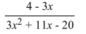 Write the word or phrase that best completes each statement or answers the question. Simplify the rational expression.  <div style=padding-top: 35px> 