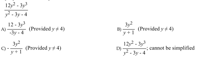 Simplify the rational expression.  <div style=padding-top: 35px> 