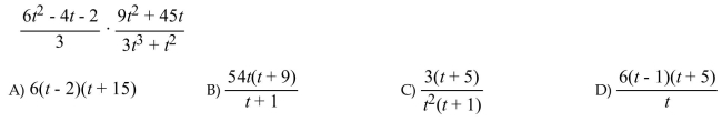 Multiply the rational expressions.  <div style=padding-top: 35px> 
