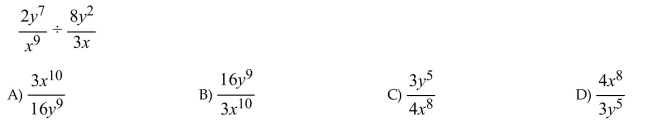 Divide the rational expressions.  <div style=padding-top: 35px> 
