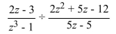 Write the word or phrase that best completes each statement or answers the question. Divide the rational expressions.  <div style=padding-top: 35px> 