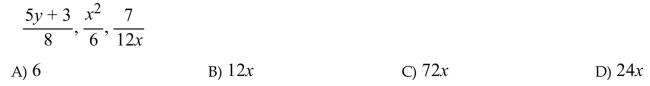 Find the least common denominator (LCD).  <div style=padding-top: 35px> 