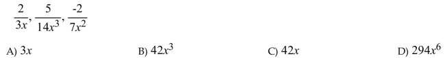 Find the least common denominator (LCD).  <div style=padding-top: 35px> 