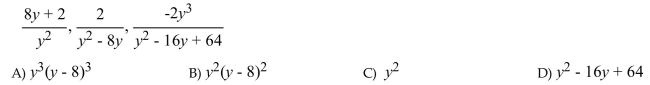 Find the least common denominator (LCD).  <div style=padding-top: 35px> 