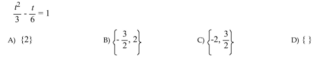 Solve the rational equation.  <div style=padding-top: 35px> 